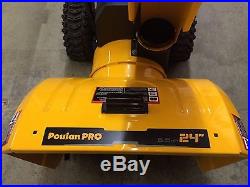 Poulan Pro 24 Two-stage Electric Start Gas Snow Blower Pr624es Used 3