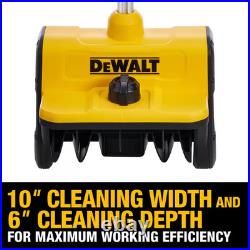 10 In. 20-Volt MAX Battery Powered Snow Shovel Snow Thrower with Adjustable Dire