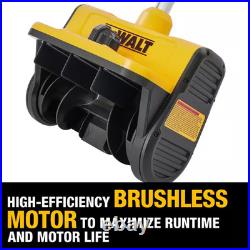 10 In. 20-Volt MAX Battery Powered Snow Shovel Snow Thrower with Adjustable Dire