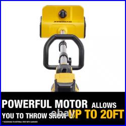 10 In. 20-Volt MAX Battery Powered Snow Shovel Snow Thrower with Adjustable Dire