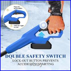 10 Inch Cordless Snow Shovel for Dewalt 18V/20V Battery(No Battery), 10 Width 6