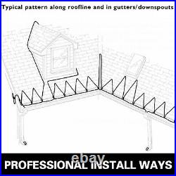 126ft Heat Roof Gutter De-icing Ice Snow Melter Cable Tape Kit with Thermostat