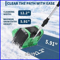 12'' Cordless Snow Shovel 21V Battery Powered Electric Fold Snow Thrower 2x4.0Ah 12'' Cordless Snow Shovel 21V Battery Powered Electric Fold Snow Thrower 2x4.0Ah