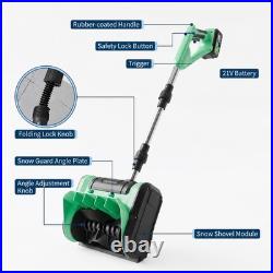 12'' Cordless Snow Shovel 21V Battery Powered Electric Fold Snow Thrower 2x4.0Ah 12'' Cordless Snow Shovel 21V Battery Powered Electric Fold Snow Thrower 2x4.0Ah