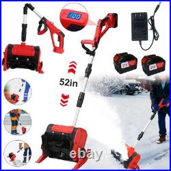 12'' Cordless Snow Shovel 21V Battery Powered Electric Snow Blower With2x Battery