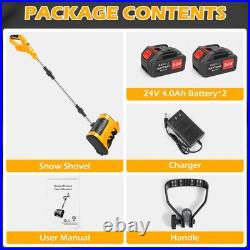 12 Cordless Snow Shovel Snow Blower Snow Thrower Compatible 24V 20,000 RPM NEW