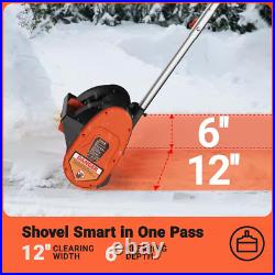 12-Inch Corded Snow Blower, 10 Amp Electric Snow Blower with Directional Plate 12-Inch Corded Snow Blower, 10 Amp Electric Snow Blower with Directional Plate