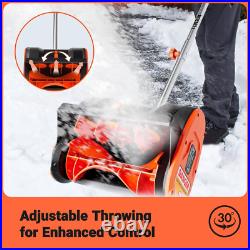 12-Inch Corded Snow Blower, 10 Amp Electric Snow Blower with Directional Plate 12-Inch Corded Snow Blower, 10 Amp Electric Snow Blower with Directional Plate