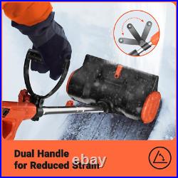 12-Inch Corded Snow Blower, 10 Amp Electric Snow Blower with Directional Plate 12-Inch Corded Snow Blower, 10 Amp Electric Snow Blower with Directional Plate