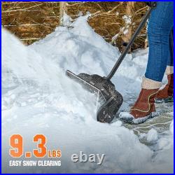 12-Inch Cordless Brushless Snow Shovel, 20V Battery Powered Snow Thrower, 20FT T 12-Inch Cordless Brushless Snow Shovel, 20V Battery Powered Snow Thrower, 20FT T