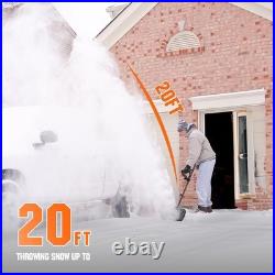 12-Inch Cordless Brushless Snow Shovel, 20V Battery Powered Snow Thrower, 20FT T 12-Inch Cordless Brushless Snow Shovel, 20V Battery Powered Snow Thrower, 20FT T