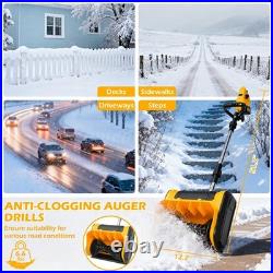 12 in. 24-Volt MAX Battery Snow Shovel with Adjustable Direction & Handle 4AH NEW