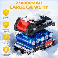 12 in. 24-Volt MAX Battery Snow Shovel with Adjustable Direction & Handle 4AH NEW