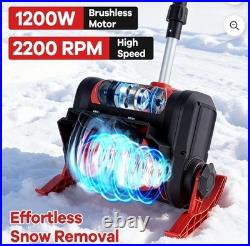 12 inch 21V Single-Stage Battery Powered Snow Shovel Electric Snow Blower New