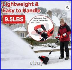 12 inch 21V Single-Stage Battery Powered Snow Shovel Electric Snow Blower New