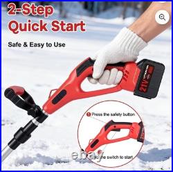 12 inch 21V Single-Stage Battery Powered Snow Shovel Electric Snow Blower New 12 inch 21V Single-Stage Battery Powered Snow Shovel Electric Snow Blower New