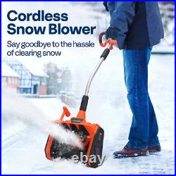 13'' Cordless Snow Shovel 40V Battery Powered Electric Snow Blower 4.0Ah Battery