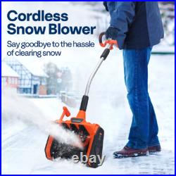 13'' Cordless Snow Shovel 40V Battery Powered Electric Snow Blower 4.0Ah Battery 13'' Cordless Snow Shovel 40V Battery Powered Electric Snow Blower 4.0Ah Battery