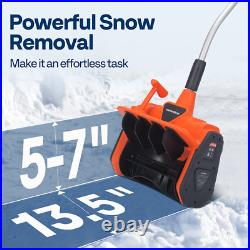 13'' Cordless Snow Shovel 40V Battery Powered Electric Snow Blower 4.0Ah Battery
