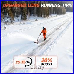 16 21V Cordless Snow Shovel Electric Blower with Charger & 2 3.0-Ah Battery 16 21V Cordless Snow Shovel Electric Blower with Charger & 2 3.0-Ah Battery