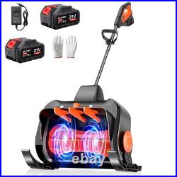 16 21V Cordless Snow Shovel Electric Blower with Charger & 2 3.0-Ah Battery 16 21V Cordless Snow Shovel Electric Blower with Charger & 2 3.0-Ah Battery