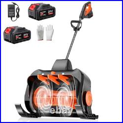 16 21V Cordless Snow Shovel Electric Blower with Charger & 2 3.0-Ah Battery 16 21V Cordless Snow Shovel Electric Blower with Charger & 2 3.0-Ah Battery