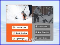 16'' Cordless Snow Shovel 21V Battery Powered Electric Snow Blower 2 3000mah