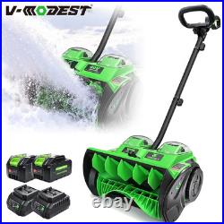 17 Cordless Snow Shovel 40V Electric Snow Thrower / Blower with2 5.2Ah Batteries