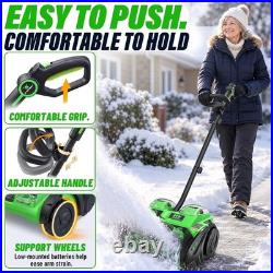 17 Cordless Snow Shovel 40V Electric Snow Thrower / Blower with2 5.2Ah Batteries