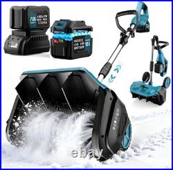 18V Cordless Electric Snow Shovel 16 Width with 2x 4.5Ah Batteries? 25FT Throw