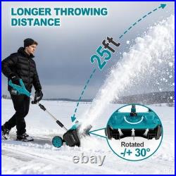 18V Cordless Electric Snow Shovel 16 Width with 2x 4.5Ah Batteries? 25FT Throw