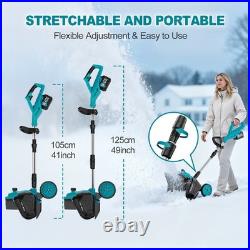 18V Cordless Electric Snow Shovel 16 Width with 2x 4.5Ah Batteries? 25FT Throw