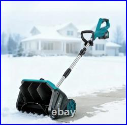 18V Cordless Electric Snow Shovel 16 Width with 2x 4.5Ah Batteries? 25FT Throw