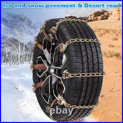 1-10 PCS Universal Winter Snow Mud Anti-skid Tire Chains For Car SUV Adjustable