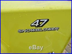 2012 John Deere 2 Stage Snow Blower, 47, Fits Multi Terrain X520, X530, X540