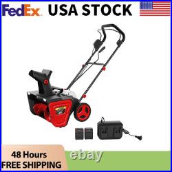 20Electric Snow Blower Cordless-Battery Snow Blower, LED Lights, Driveway, 23 FT