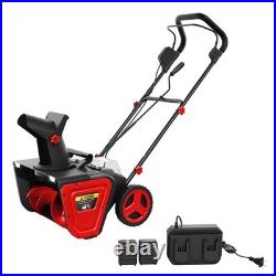 20Electric Snow Blower Cordless-Battery Snow Blower, LED Lights, Driveway, 23 FT