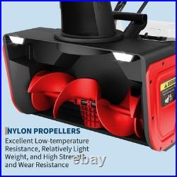 20Electric Snow Blower Cordless-Battery Snow Blower, LED Lights, Driveway, 23 FT