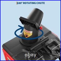 20Electric Snow Blower Cordless-Battery Snow Blower, LED Lights, Driveway, 23 FT