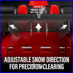 20V 13-Inch Cordless Electric Snow Shovel with Directional Plate Battery Power