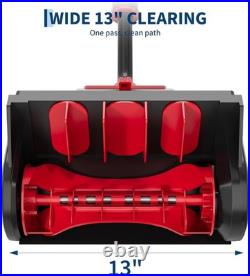 20V Cordless Snow Shovel 13in Snow Blower 20FT Throw 2x 4.0Ah Batteries Driveway