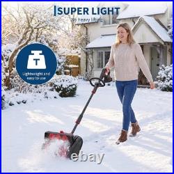 20V Cordless Snow Shovel 13in Snow Blower 20FT Throw 2x 4.0Ah Batteries Driveway