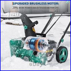 20V LED Cordless Snow Shovel Battery Snow Blower with4.0Ah Battery & Charger 20