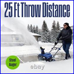 20 Corded Electric Snow Blower 1800W Steel Auger LED Lights Adjustable Chute