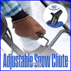 20 Corded Electric Snow Blower 1800W Steel Auger LED Lights Adjustable Chute