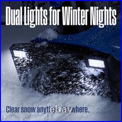 20 Corded Electric Snow Blower 1800W Steel Auger LED Lights Adjustable Chute