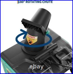 20 Electric Cordless Snow Blower with Battery & Charger 20 in Width, 10 in Depth