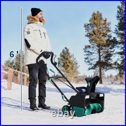 20 Electric Snow Blower Corded Brushless Motor 20 Width 12 Depth 25FT Throw