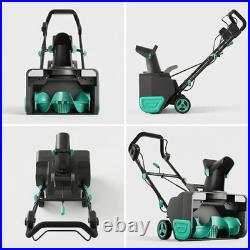20 Electric Snow Blower Corded Brushless Motor 20 Width 12 Depth 25FT Throw