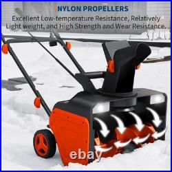 20 Electric Snow Blower, Corded Snow Blower, 25FT Throwing Distance withLED Light